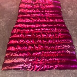Akira Vibrant Pink Satin Dress